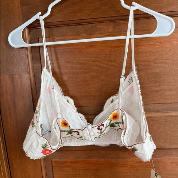 Anthropologie LyreBird Embroidered Beaded Bralette - Picture 7 of 8